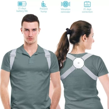 Intelligent Posture Corrector Adjustable Back Brace Support Belt Sensor Vibration Reminder Smart Posture Student Adults Children