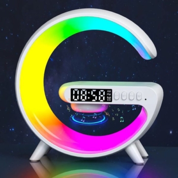 G63 G-Lamp LED Bluetooth Speaker & Wireless Charger – Stylish All-in-One Solution