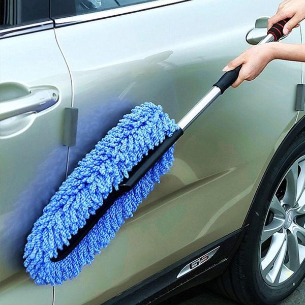 Telescopic Car Cleaning Mop | Microfiber Wax & Dust Removal Brush