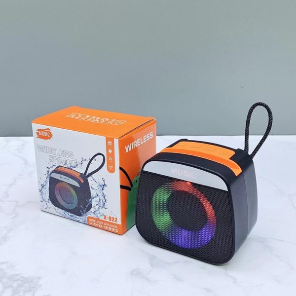 Portable Rechargeable Mini Bluetooth Speaker with LED Lights – Wireless Outdoor Speaker for Camping & Travel