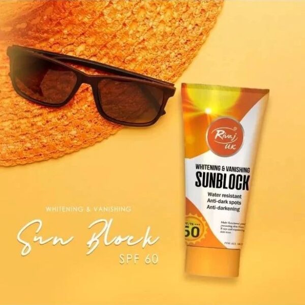 Buy Sun Block SPF 60 Original Rivaj UK Whitening & Vanishing for Ultimate Protection